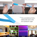 Fita LED RGB Decorativa 5M – Controle Remoto, Várias Cores, Adesiva, Ideal para Quartos, Setup Gamer e Ambientes Modernos