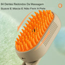 Escova 3 em 1 a Vapor para Gatos e Cães com Massagem