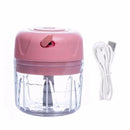 Mini Processador Elétrico Portátil USB com Lâminas de Aço