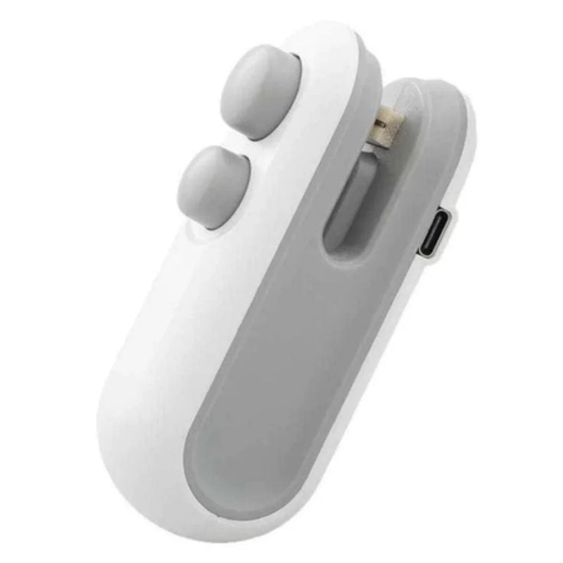 Mini Selador Portátil a Quente – Lacre Hermético Instantâneo | Conserva Alimentos e Evita Desperdício