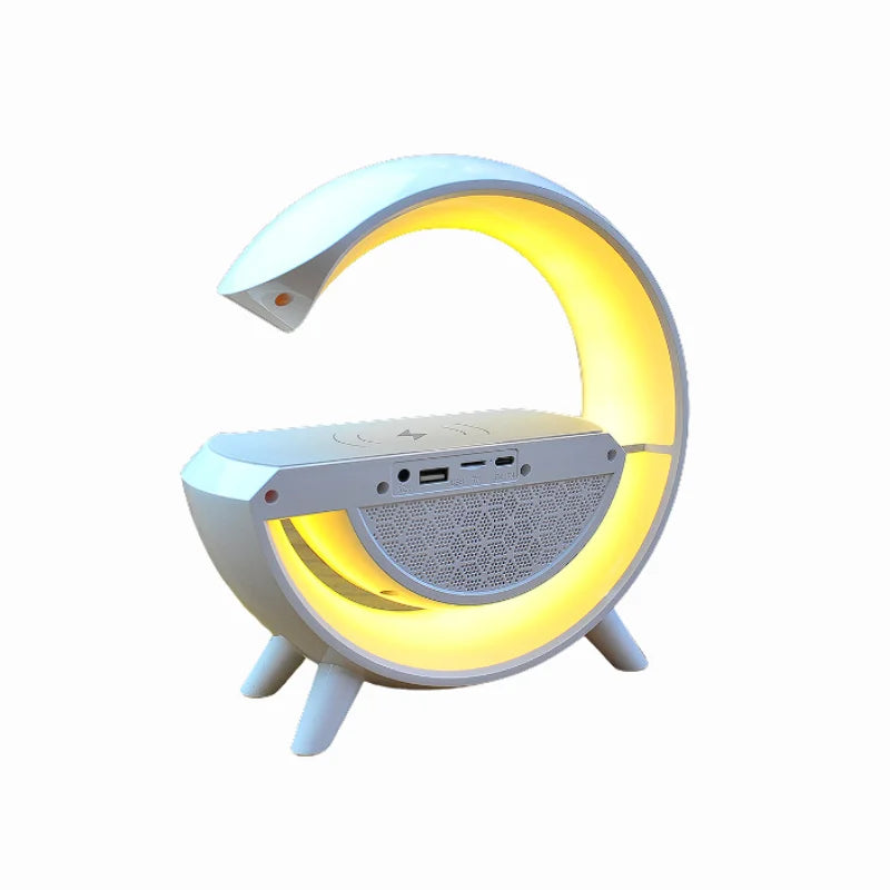 Caixa de Som Bluetooth G-Speaker Smart com Rádio FM, Luminária LED e Carregamento Inteligente – Portátil e Sem Fio