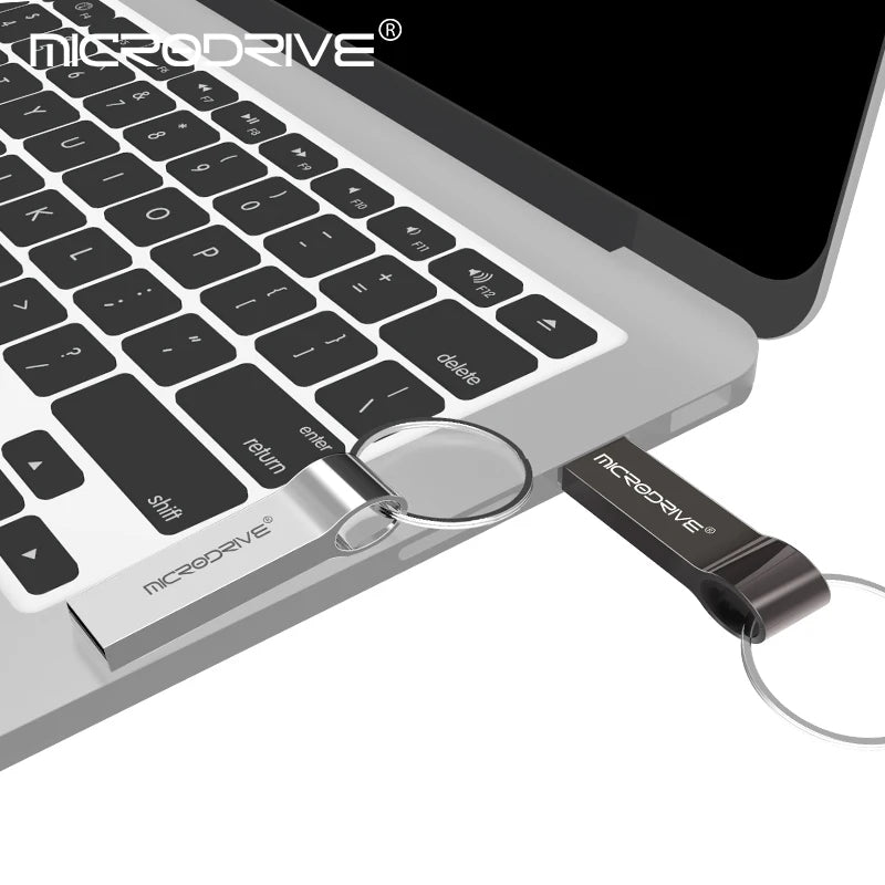 Pen Driver USB De Metal 128G 64G 32G 16G 8G 4G - USB 2.0