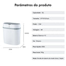 Lixeira Inteligente com Sensor Automático 12L – Tecnologia e Higiene no Seu Dia a Dia