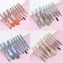 Kit de 8 Pincéis de Maquiagem Profissionais com Estojo Transparente