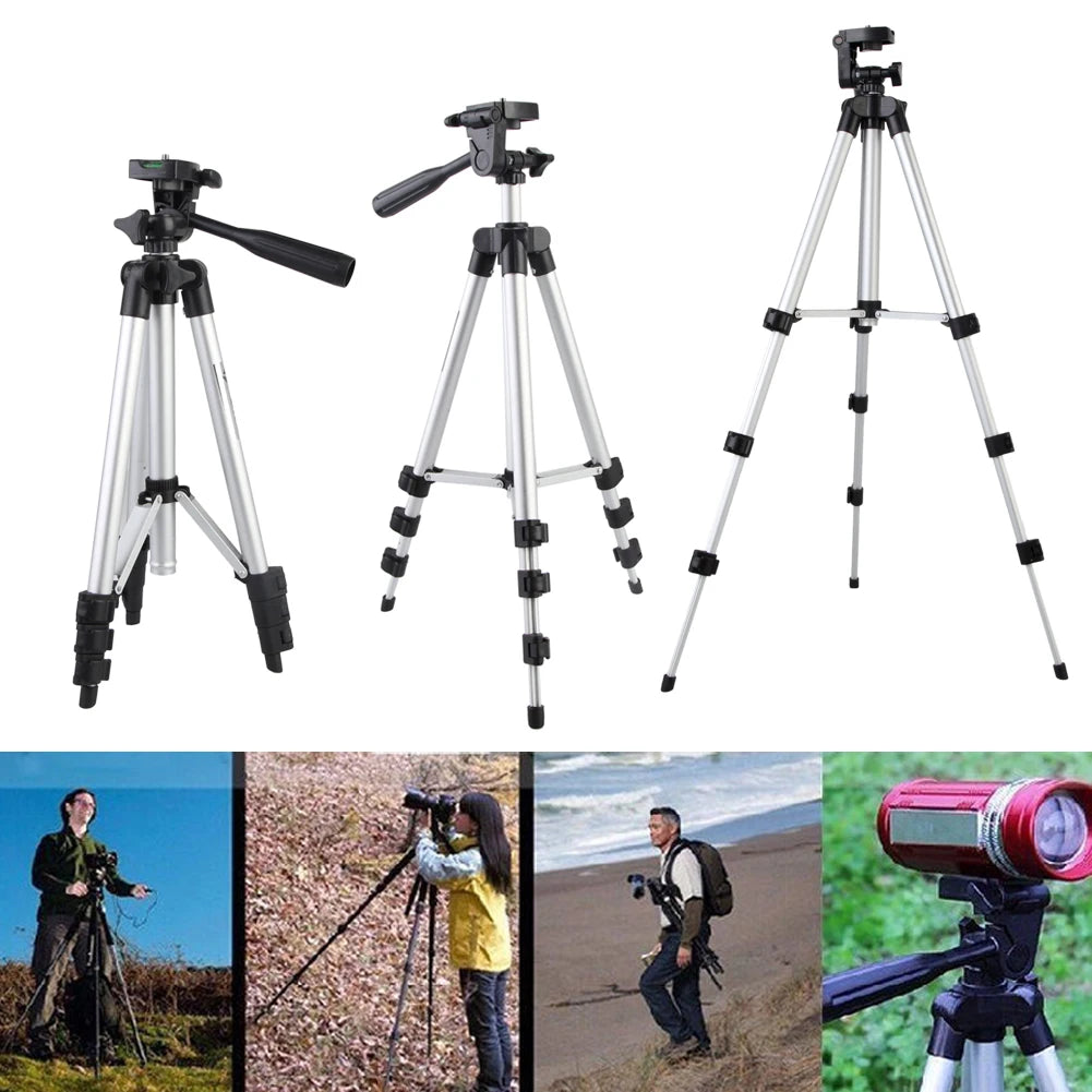 Tripé Universal Camera Mount Tripod Stand - Leve e Ajustável