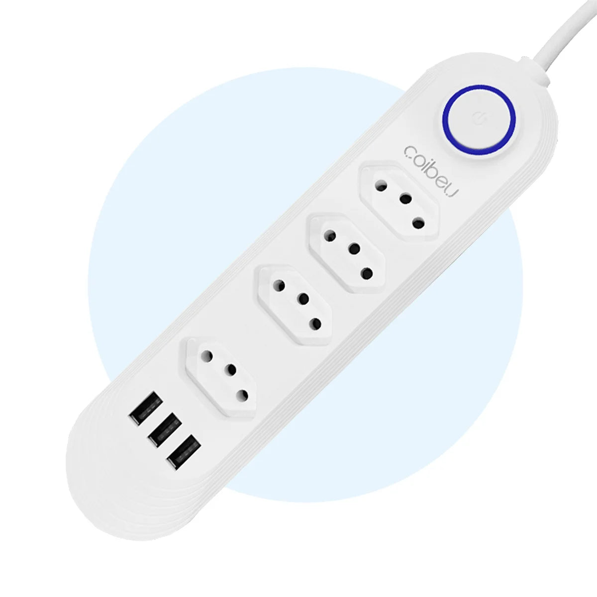 Extensão Elétrica USB Tipo-C com Filtro de Linha – 2m