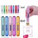 Garrafa de Perfume Recarregável Mini: Portátil e Elegante, Atomizer Spray Container para Cosméticos, Ideal para Viagens - 5ml e 8ml