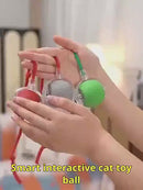 Bola Elétrica Interativa Automática para Gatos e Cães Pequenos – Recarregável USB